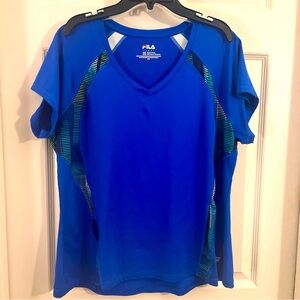 Fila Sport V-Neck Athletic Top